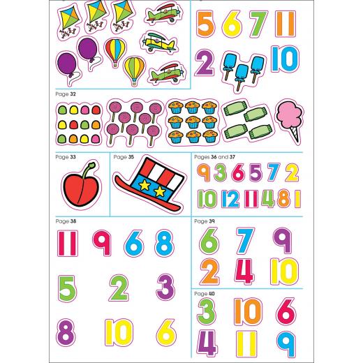 School Zone Math Stickers Workbook