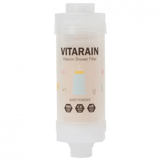 Vitarain Korean Vitamin Shower Filter, Baby Powder