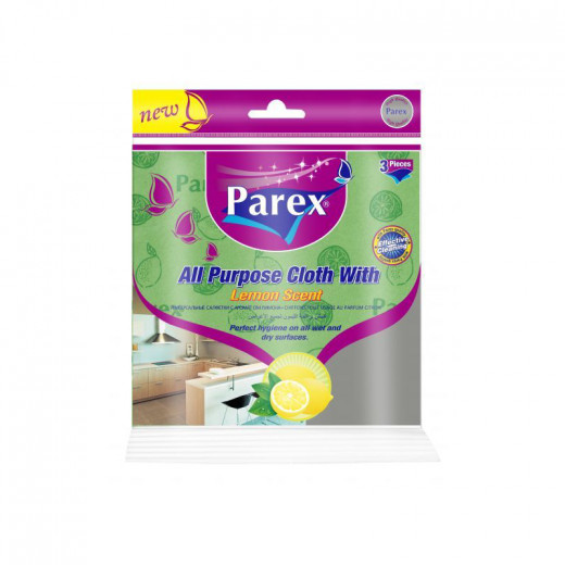 Parex All Purpose Cloths With Lemon Scented, 3 Pieces