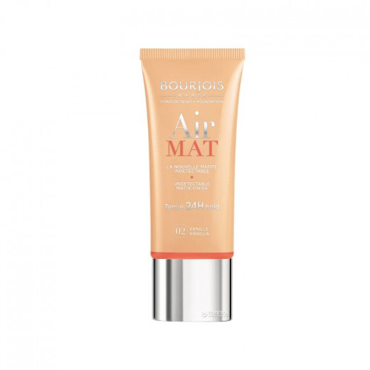 Bourjois Paris Air Mat 24 Hour Foundation, Vaniella Color, 30 Ml, Number 02