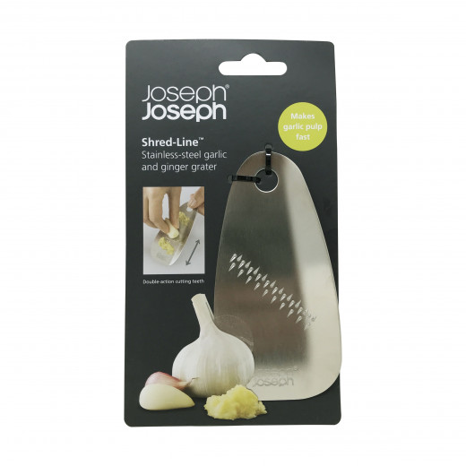 Joseph Joseph Shred-line Garlic & Ginger Grater, Stainless steel