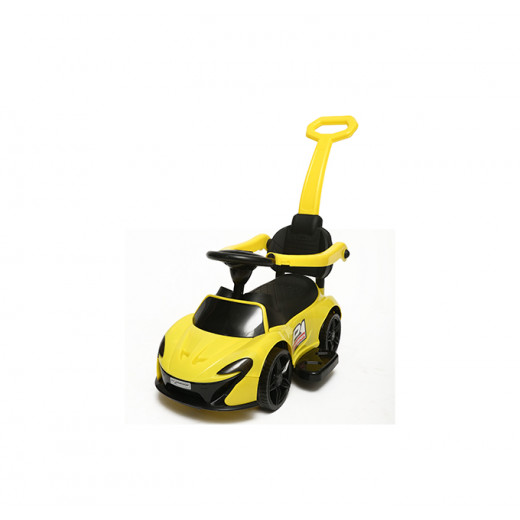 سيارة ركوب ذكية للاطفال, باللون الاصفر من هوم تويز