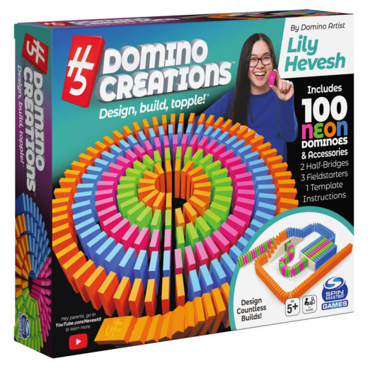 Spin Master H5 Domino Creations 100-Piece Neon Set