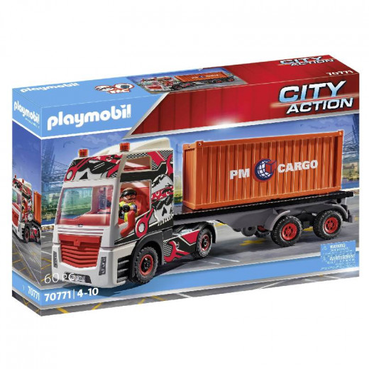 Truck With Cargo Container