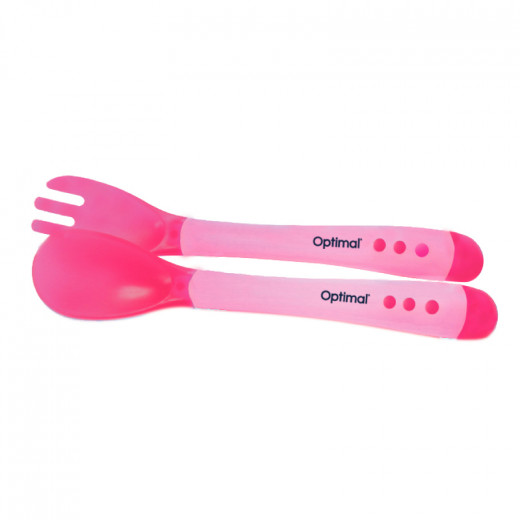 Optimal Soft Grip Handle Spoon &Fork, Assorted