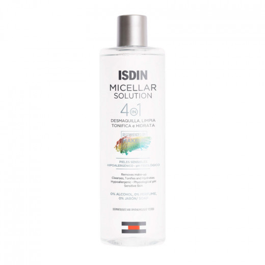 Isdin Micellar Solution Essential Care Make-up Remover, 400 ML