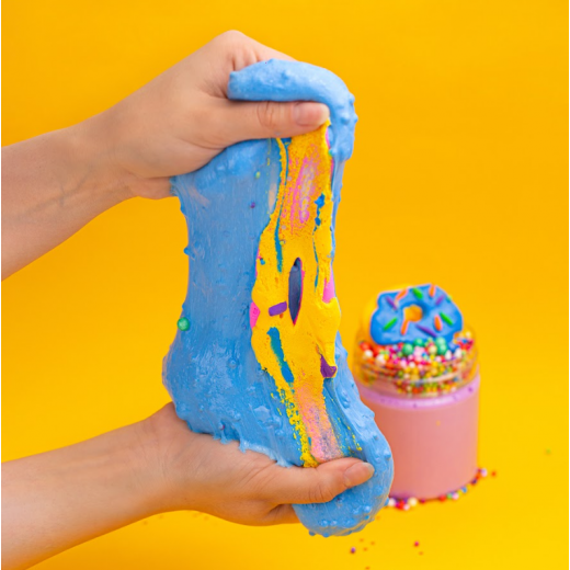 MamaSima Blue Tasty Doughnut Themed Slime