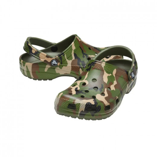 حذاء بطبعات، لون اخضر, مقاس 42-43 من كروكس