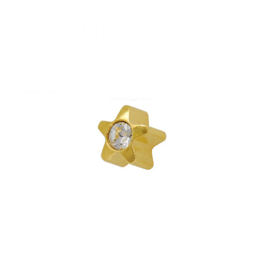 Studex Star with Crystal Stud Earrings For Kids, 4mm