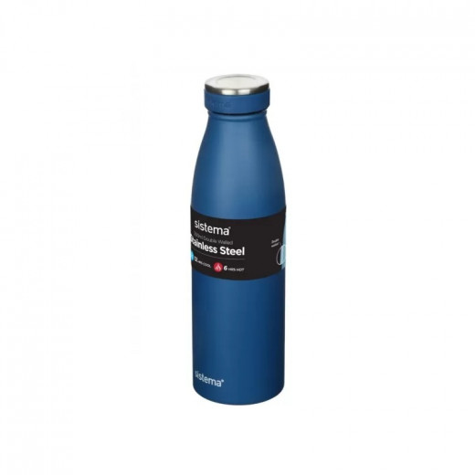 Sistema Stainless Steel Bottle 500ml - Dark  Blue