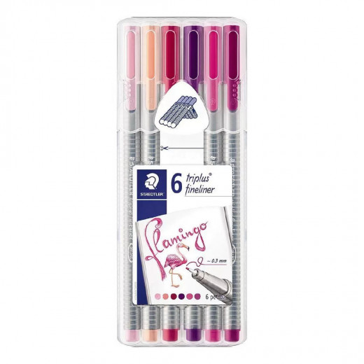 Staedtler - Triplus Fine liner My Flamingo Colors Pack of 6