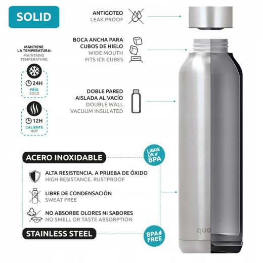 Quokka Stainless Steel Bottle, Light Green Color, 630 Ml