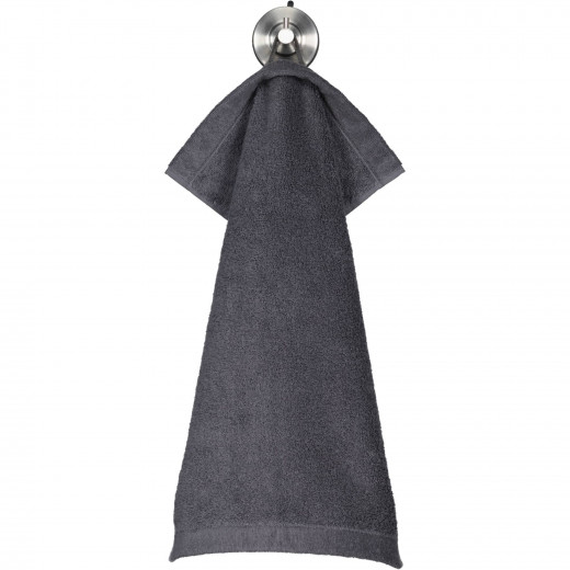 Cawo Lifestyle Guest Towel, Dark Grey Color, 30*50 Cm