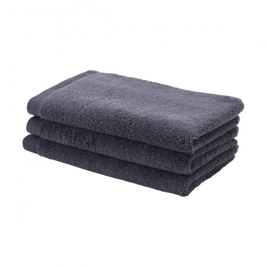 Aquanova London Aquatic Guest Towel, Dark Grey Color, 30*50 Cm