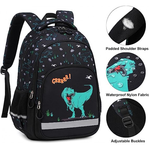 Boys School Backpack Backpack with Lunch Bag & Pencil Case Dragon