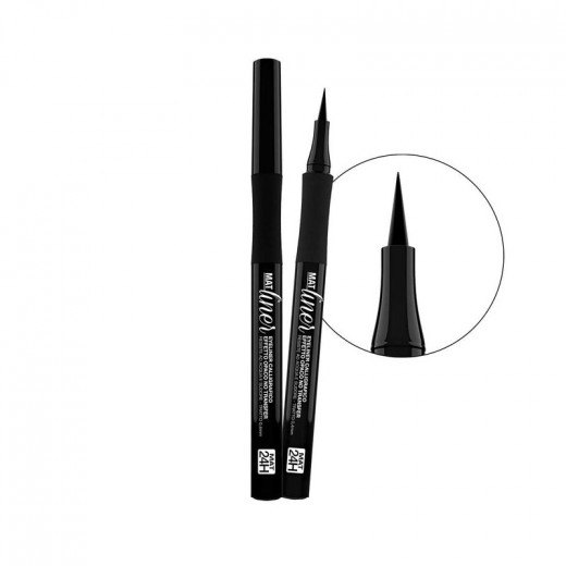 BellaOggi Eyeliner mat liner 24h Velvety 001 Black 0.5g