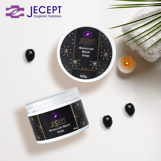 JeCept Moroccan Black Soap, 300gm