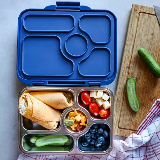 Bento Box Lunch Box Stainless Steel Leakproof, Blue