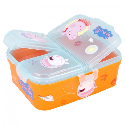 Stor Xl Multi Compartment Rectangular Sandwich Box Peppa Pig Kindness Counts