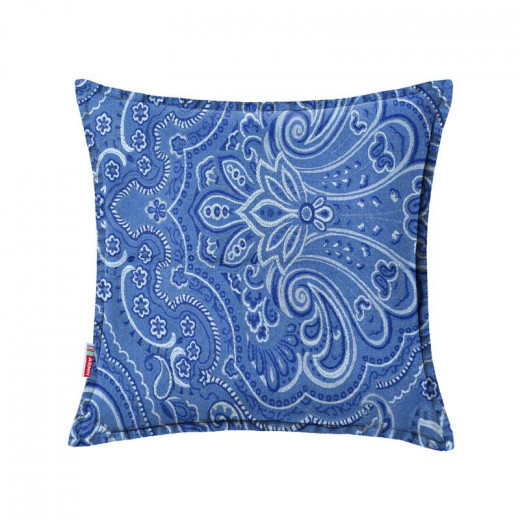 ARMN Azure Cushion Cover, Navy and Silver Color, 45x45 Cm