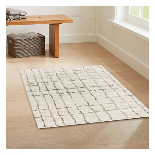 Astra Savona Rug, Grid Cream Color, 80x150cm