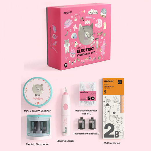 Mideer Electric Stationery Set - Artist (Pink)