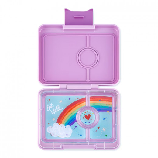 Yumbox Snack Bento Lunch Box, Purple Color (Rainbow)