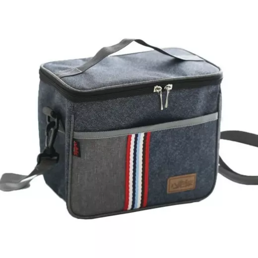 Amigo Lunch Thermal Food Insulated Bag, Denim