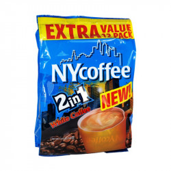 NY Coffee 2 in 1 White Coffee, 12 Pack