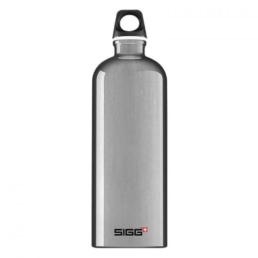 Sigg Traveller Stainless Steel Water Bottle, Silver,1.0L