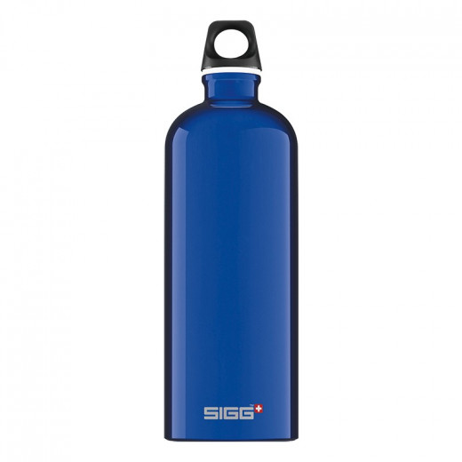 Sigg Traveller Stainless Steel Water Bottle, Dark Blue, 1.0L