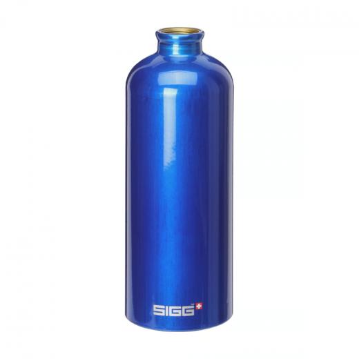 Sigg Traveller Stainless Steel Water Bottle, Dark Blue, 1.0L