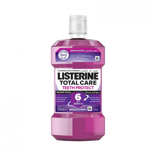 Listerine® Total Care Teeth Protect Milder Taste Mouthwash 500 ml