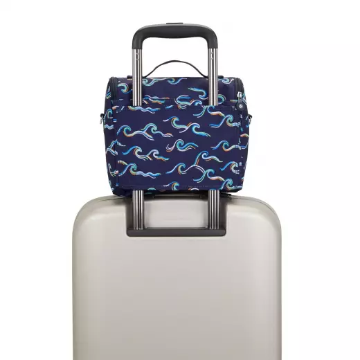 Kipling New Kichirou Lunchbox Fun Ocean Print