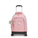 Kipling-New Zea-Large Wheeled Backpack Bridal Rose