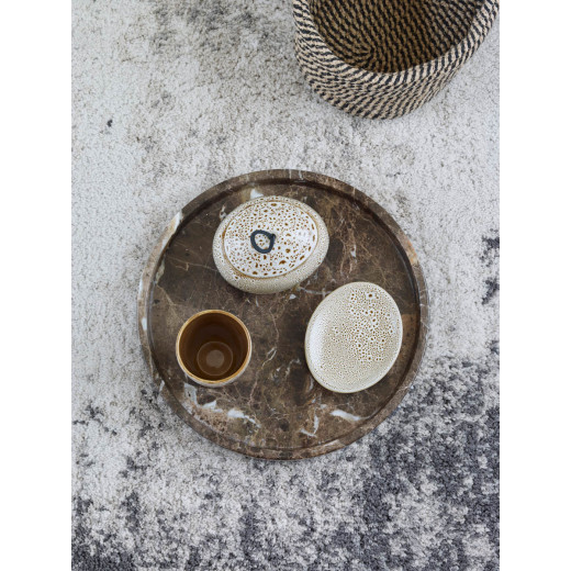 Aquanova Hammam Round Tray - Brown