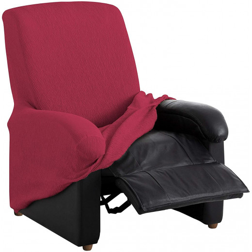 غطاء كرسي استرخاء لون أحمر من ارمن
