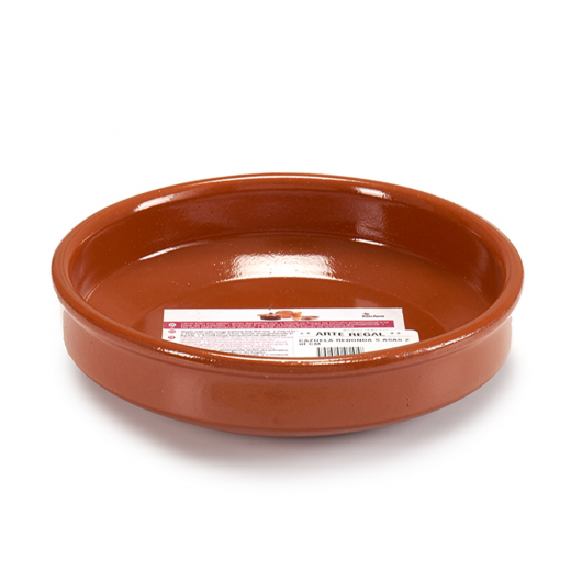 Arte Regal Clay Round Deep Plate, Brown Color, 20 Cm