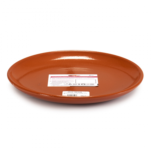 Arte Regal Brown Clay Large Steak Plate 29 centimeters / 12