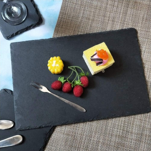 Vague Melamine Black Slate Board 53 centimeter x 16 centimeter