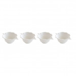 Easy Life Madagascar Leaf  Bowls Set in Box - White 10.5*8cm  4-Piece