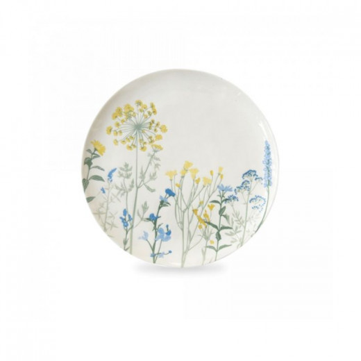 Easy Life Mille Fleurs  Dinner Plate - Yellow & Blue 26cm