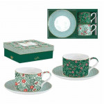 Easy Life Floral Fantasy Cups & Saucers Set in Box - Multicolored  240ml 4-Piece