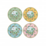 Easy Life Paradise Sauvage Dessert Plate Set in Box - Multicolored  4-Pieces