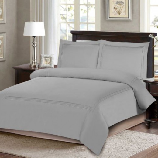 ARMN Naturesoft  Kingsize Duvet Cover Set - Silver 4-Piece