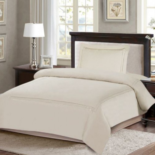 ARMN Naturesoft  Single Duvet Cover Set - Light Beige 3-Piece