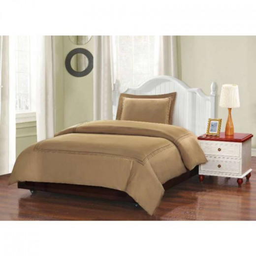 ARMN Naturesoft Duvet Cover Set - Light Brown Single 3-Piece