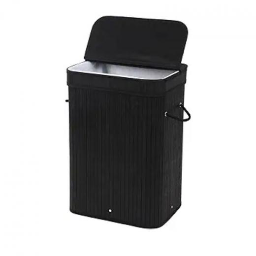 Nova home foldable laundry basket lorin rectangular black