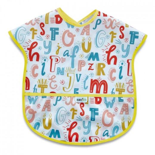 Babyjem poly bib large alphabet