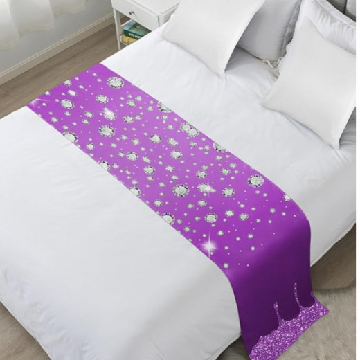 Cannon bed runner diamond d.Purple